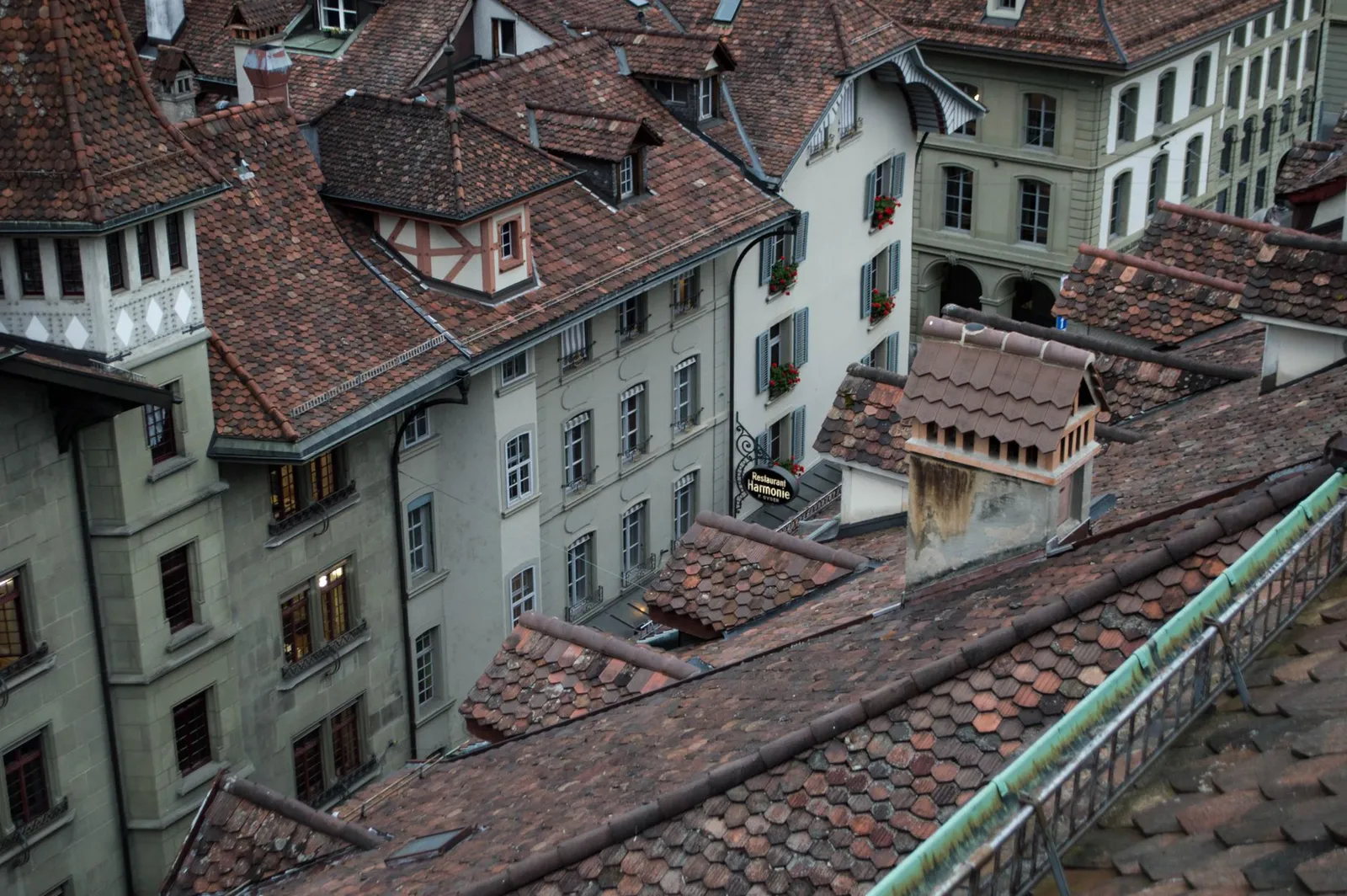 Explore the charming rooftops and classical architecture of Bern, Switzerland's historic capital.